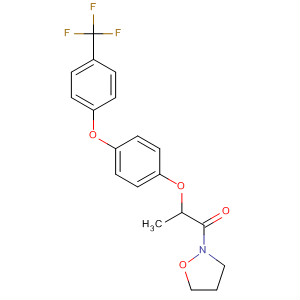 88081-63-4  Isoxazolidine, 2-[1-oxo-2-[4-[4-(trifluoromethyl)phenoxy]phenoxy]propyl]-