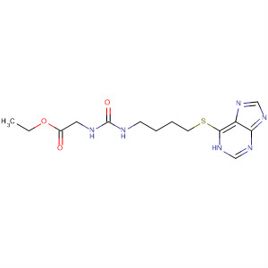 88090-84-0  Glycine, N-[[[4-(1H-purin-6-ylthio)butyl]amino]carbonyl]-, ethyl ester