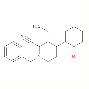 88096-27-9  2-Piperidinecarbonitrile, 3-ethyl-4-(2-oxocyclohexyl)-1-(phenylmethyl)-