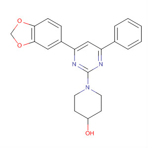 881193-92-6  4-Piperidinol, 1-[4-(1,3-benzodioxol-5-yl)-6-phenyl-2-pyrimidinyl]-