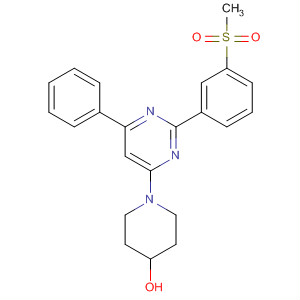881194-00-9  4-Piperidinol, 1-[2-[3-(methylsulfonyl)phenyl]-6-phenyl-4-pyrimidinyl]-