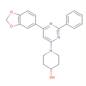 881194-01-0  4-Piperidinol, 1-[6-(1,3-benzodioxol-5-yl)-2-phenyl-4-pyrimidinyl]-