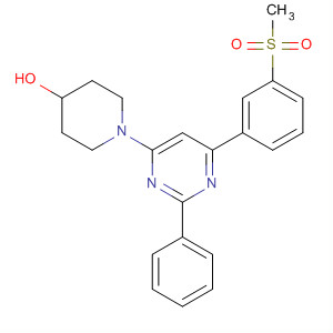 881194-02-1  4-Piperidinol, 1-[6-[3-(methylsulfonyl)phenyl]-2-phenyl-4-pyrimidinyl]-