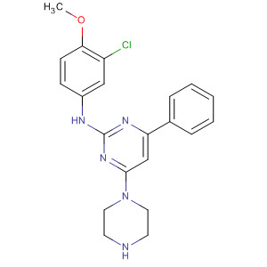 881194-08-7  2-Pyrimidinamine,N-(3-chloro-4-methoxyphenyl)-4-phenyl-6-(1-piperazinyl)-