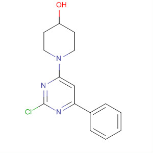 881194-69-0  4-Piperidinol, 1-(2-chloro-6-phenyl-4-pyrimidinyl)- 881194-69-0  4-Piperidinol, 1-(2-chloro-6-phenyl-4-pyrimidinyl)-