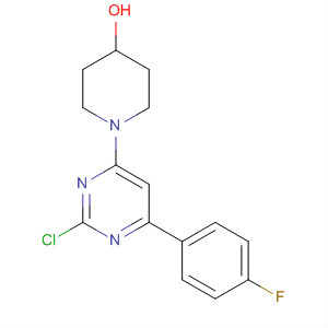 881194-74-7  4-Piperidinol, 1-[2-chloro-6-(4-fluorophenyl)-4-pyrimidinyl]-
