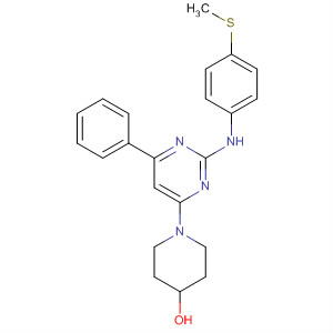 881194-81-6  4-Piperidinol, 1-[2-[[4-(methylthio)phenyl]amino]-6-phenyl-4-pyrimidinyl]-