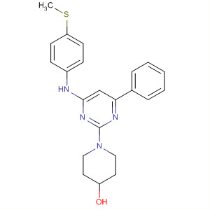 881194-95-2  4-Piperidinol, 1-[4-[[4-(methylthio)phenyl]amino]-6-phenyl-2-pyrimidinyl]-