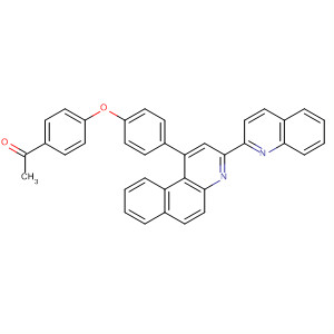 88121-76-0  Ethanone, 1-[4-[4-[3-(2-quinolinyl)benzo[f]quinolin-1-yl]phenoxy]phenyl]-