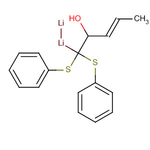 88130-67-0  Lithium, [2-hydroxy-1,1-bis(phenylthio)-3-pentenyl]-, lithium salt, (E)-