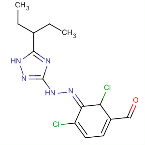 88140-69-6  Benzaldehyde, 2,6-dichloro-,[5-(1-ethylpropyl)-1H-1,2,4-triazol-3-yl]hydrazone, (E)-
