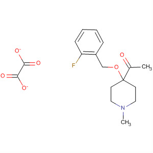 88144-67-6  Ethanone, 1-[4-[(2-fluorophenyl)methoxy]-1-methyl-4-piperidinyl]-,ethanedioate (1:1)