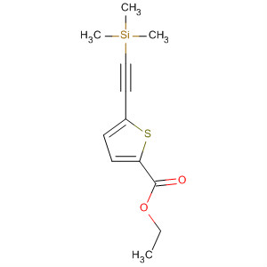 881736-66-9  2-Thiophenecarboxylic acid, 5-[(trimethylsilyl)ethynyl]-, ethyl ester