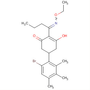 88174-07-6  2-Cyclohexen-1-one,5-(6-bromo-2,3,4-trimethylphenyl)-2-[1-(ethoxyimino)butyl]-3-hydroxy-