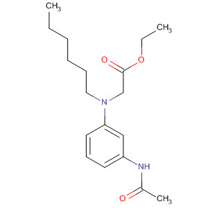 88183-40-8  Glycine, N-[3-(acetylamino)phenyl]-N-hexyl-, ethyl ester