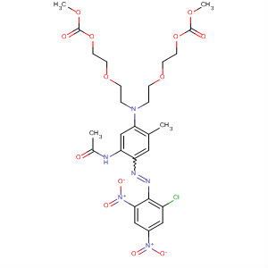 88183-61-3  2,5,11,14-Tetraoxa-8-azapentadecanedioic acid,8-[5-(acetylamino)-4-[(2-chloro-4,6-dinitrophenyl)azo]-2-methylphenyl]-,dimethyl ester