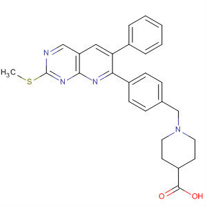 882047-56-5  4-Piperidinecarboxylic acid,1-[[4-[2-(methylthio)-6-phenylpyrido[2,3-d]pyrimidin-7-yl]phenyl]methyl]-