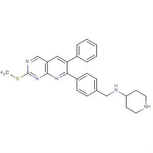 882047-60-1  4-Piperidinamine,1-[[4-[2-(methylthio)-6-phenylpyrido[2,3-d]pyrimidin-7-yl]phenyl]methyl]-