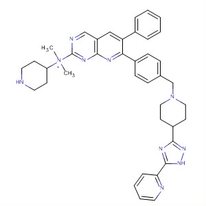 882047-96-3  4-Piperidinamine,N,N-dimethyl-1-[6-phenyl-7-[4-[[4-[5-(2-pyridinyl)-1H-1,2,4-triazol-3-yl]-1-piperidinyl]methyl]phenyl]pyrido[2,3-d]pyrimidin-2-yl]-