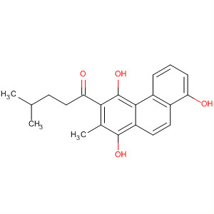 88208-90-6  1-Pentanone, 4-methyl-1-(1,4,8-trihydroxy-2-methyl-3-phenanthrenyl)-