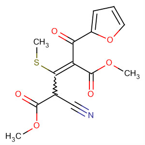 88240-90-8  2-Pentenedioic acid, 4-cyano-2-(2-furanylcarbonyl)-3-(methylthio)-,dimethyl ester