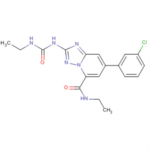 882520-59-4  [1,2,4]Triazolo[1,5-a]pyridine-5-carboxamide,7-(3-chlorophenyl)-N-ethyl-2-[[(ethylamino)carbonyl]amino]-