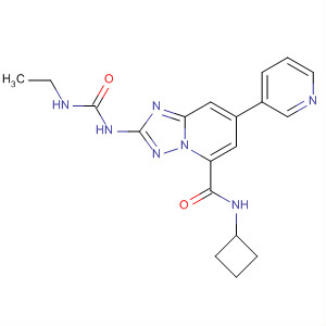 882520-67-4  [1,2,4]Triazolo[1,5-a]pyridine-5-carboxamide,N-cyclobutyl-2-[[(ethylamino)carbonyl]amino]-7-(3-pyridinyl)-
