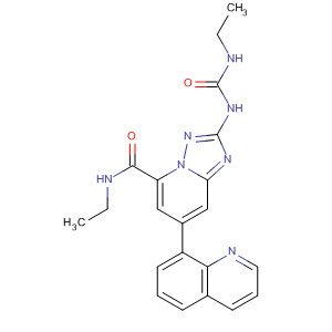 882520-71-0  [1,2,4]Triazolo[1,5-a]pyridine-5-carboxamide,N-ethyl-2-[[(ethylamino)carbonyl]amino]-7-(8-quinolinyl)-