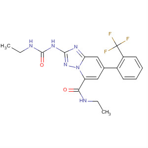 882520-74-3  [1,2,4]Triazolo[1,5-a]pyridine-5-carboxamide,N-ethyl-2-[[(ethylamino)carbonyl]amino]-7-[2-(trifluoromethyl)phenyl]-