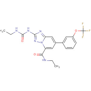 882520-76-5  [1,2,4]Triazolo[1,5-a]pyridine-5-carboxamide,N-ethyl-2-[[(ethylamino)carbonyl]amino]-7-[3-(trifluoromethoxy)phenyl]-