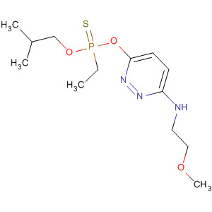 88259-46-5  Phosphonothioic acid, ethyl-,O-[6-[(2-methoxyethyl)amino]-3-pyridazinyl] O-(2-methylpropyl) ester