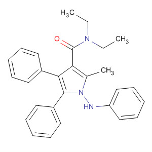 88267-41-8  1H-Pyrrole-3-carboxamide,N,N-diethyl-2-methyl-4,5-diphenyl-1-(phenylamino)-