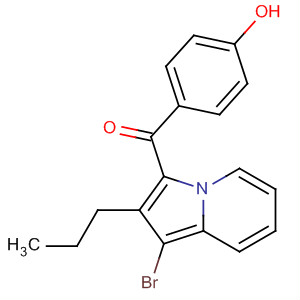 88273-97-6  Methanone, (1-bromo-2-propyl-3-indolizinyl)(4-hydroxyphenyl)-