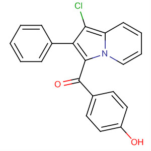 88274-03-7  Methanone, (1-chloro-2-phenyl-3-indolizinyl)(4-hydroxyphenyl)-