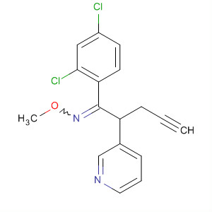 88283-28-7  4-Pentyn-1-one, 1-(2,4-dichlorophenyl)-2-(3-pyridinyl)-, O-methyloxime