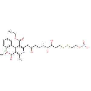 877865-22-0  3,5-Pyridinedicarboxylic acid,4-(2-chlorophenyl)-1,4-dihydro-2-methyl-6-[13-(nitrooxy)-6-oxo-2,7-dioxa-10,11-dithia-5-azatridec-1-yl]-, 5-ethyl 3-methyl ester