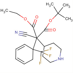 878130-29-1  4-Piperidineacetic acid,a-cyano-1-[(1,1-dimethylethoxy)carbonyl]-4-[4-(trifluoromethyl)phenyl]-,ethyl ester