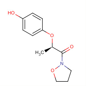 87828-18-0  Isoxazolidine, 2-[2-(4-hydroxyphenoxy)-1-oxopropyl]-, (R)-
