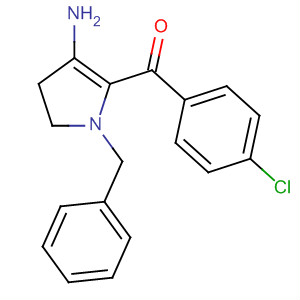 87844-40-4  Methanone,[3-amino-4,5-dihydro-1-(phenylmethyl)-1H-pyrrol-2-yl](4-chlorophenyl)-