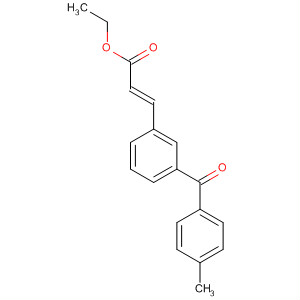 87849-56-7  2-Propenoic acid, 3-[3-(4-methylbenzoyl)phenyl]-, ethyl ester, (E)-