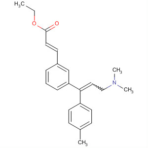 87849-58-9  2-Propenoic acid,3-[3-[3-(dimethylamino)-1-(4-methylphenyl)-1-propenyl]phenyl]-, ethylester, (E,Z)-