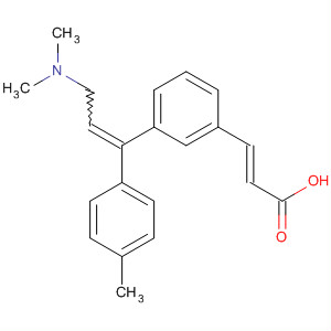 87849-59-0  2-Propenoic acid,3-[3-[3-(dimethylamino)-1-(4-methylphenyl)-1-propenyl]phenyl]-, (E,E)-