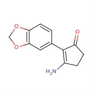 87862-76-8  2-Cyclopenten-1-one, 3-amino-2-(1,3-benzodioxol-5-yl)-