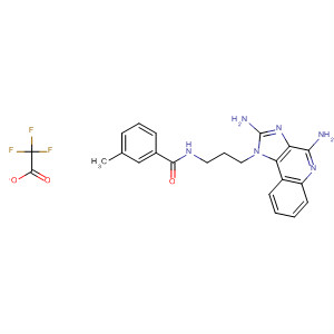 879002-15-0  Benzamide,N-[3-(2,4-diamino-1H-imidazo[4,5-c]quinolin-1-yl)propyl]-3-methyl-,trifluoroacetate
