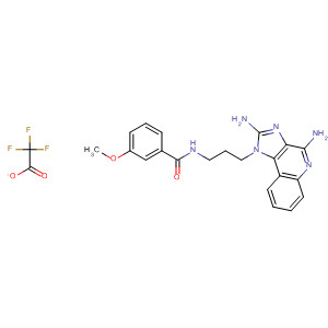 879002-29-6  Benzamide,N-[3-(2,4-diamino-1H-imidazo[4,5-c]quinolin-1-yl)propyl]-3-methoxy-,trifluoroacetate