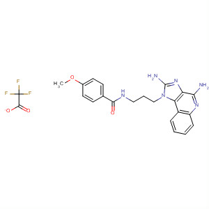 879002-31-0  Benzamide,N-[3-(2,4-diamino-1H-imidazo[4,5-c]quinolin-1-yl)propyl]-4-methoxy-,trifluoroacetate
