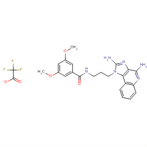879002-51-4  Benzamide,N-[3-(2,4-diamino-1H-imidazo[4,5-c]quinolin-1-yl)propyl]-3,5-dimethoxy-, trifluoroacetate