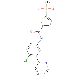 879085-58-2  2-Thiophenecarboxamide,N-[4-chloro-3-(2-pyridinyl)phenyl]-5-(methylsulfonyl)-