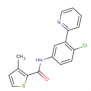 879085-63-9  2-Thiophenecarboxamide, N-[4-chloro-3-(2-pyridinyl)phenyl]-3-methyl-