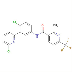 879085-74-2  3-Pyridinecarboxamide,N-[4-chloro-3-(6-chloro-2-pyridinyl)phenyl]-2-methyl-6-(trifluoromethyl)-